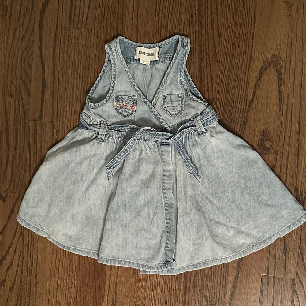 Diesel Light Blue Denim Sleeveless Dress